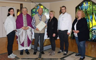 Ehrung für Günter Schwarz in der Seniorenresidenz Neustift